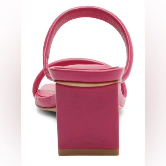 REVOLVE SCHUTZ ULLY Block Heel Sandal in Hot Pink NWOT - Picture 3 of 11